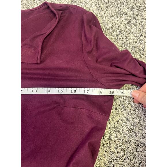 Chico’s Faux Suede Ruffle Front Button Front Blouse, Long Sleeve Women’s‎ 0 (XS) - Picture 7 of 10